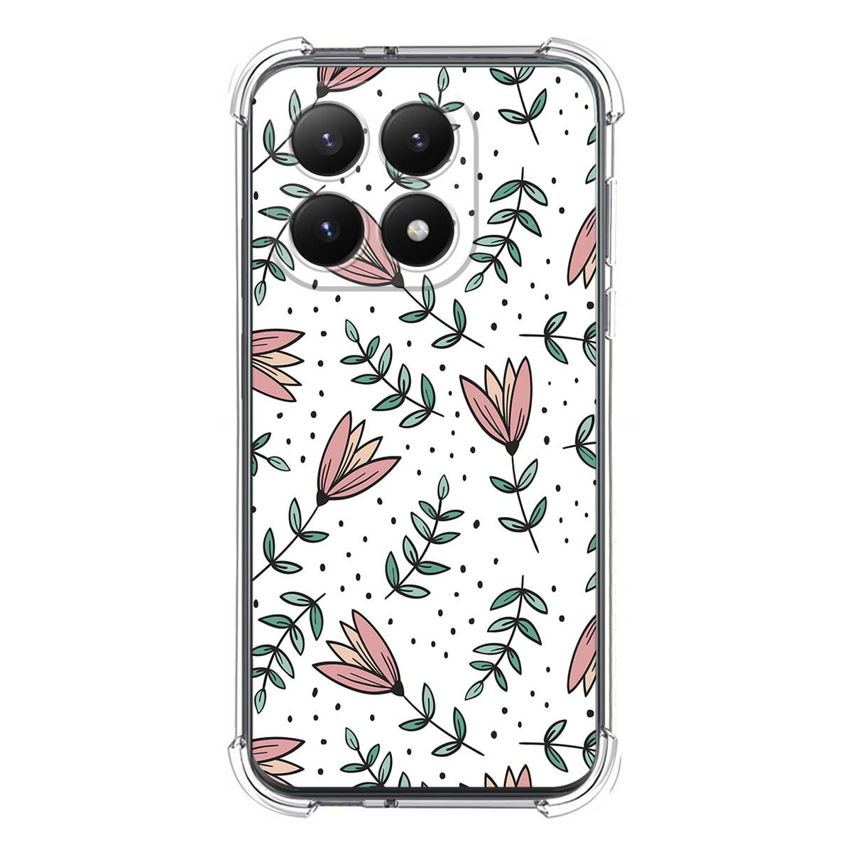 Funda Silicona Antigolpes para Xiaomi 15T 5G diseño Flores 01 Dibujos
