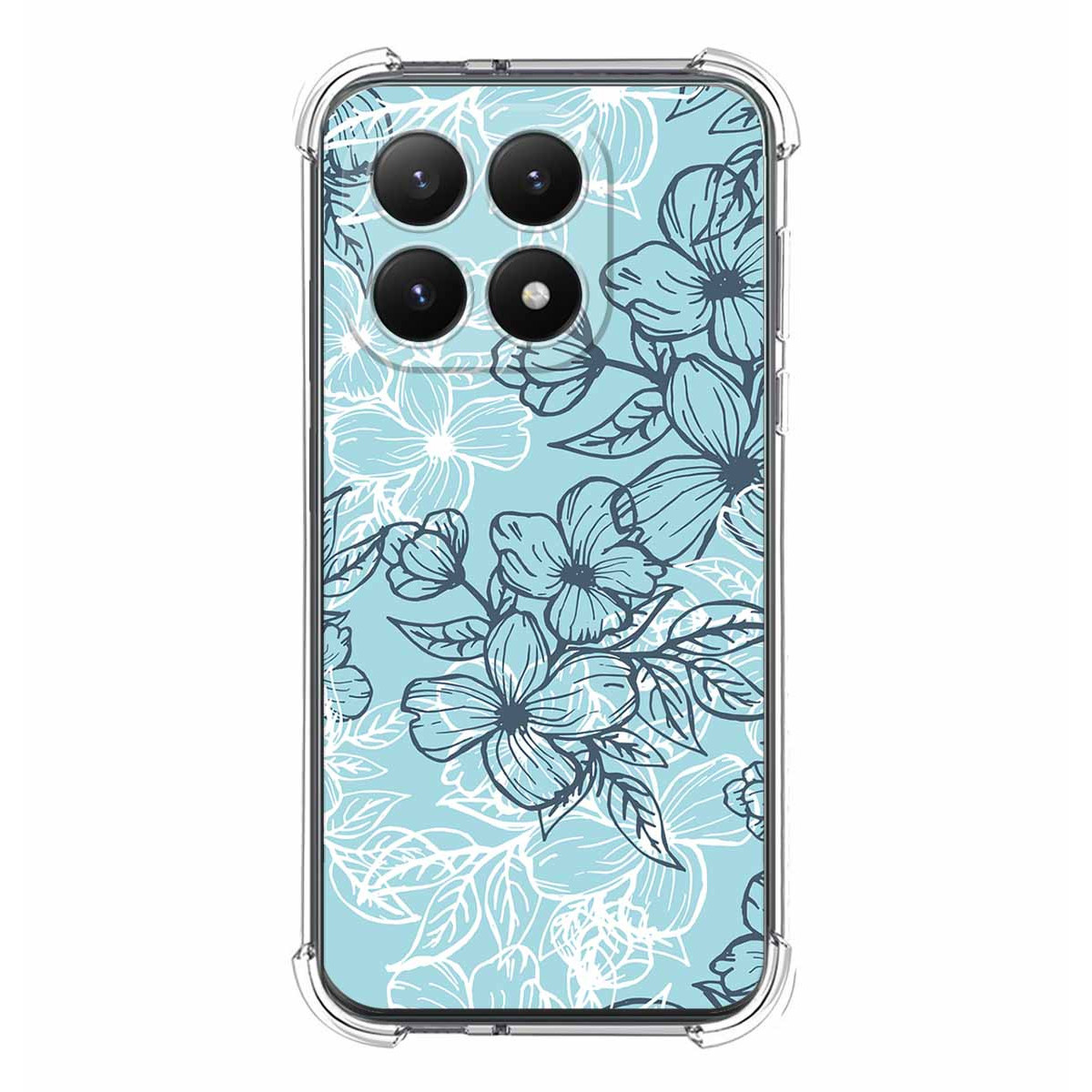Funda Silicona Antigolpes para Xiaomi 15T 5G diseño Flores 03 Dibujos