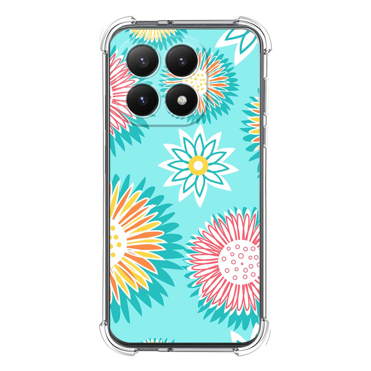 Funda Silicona Antigolpes para Xiaomi 15T 5G diseño Flores 05 Dibujos