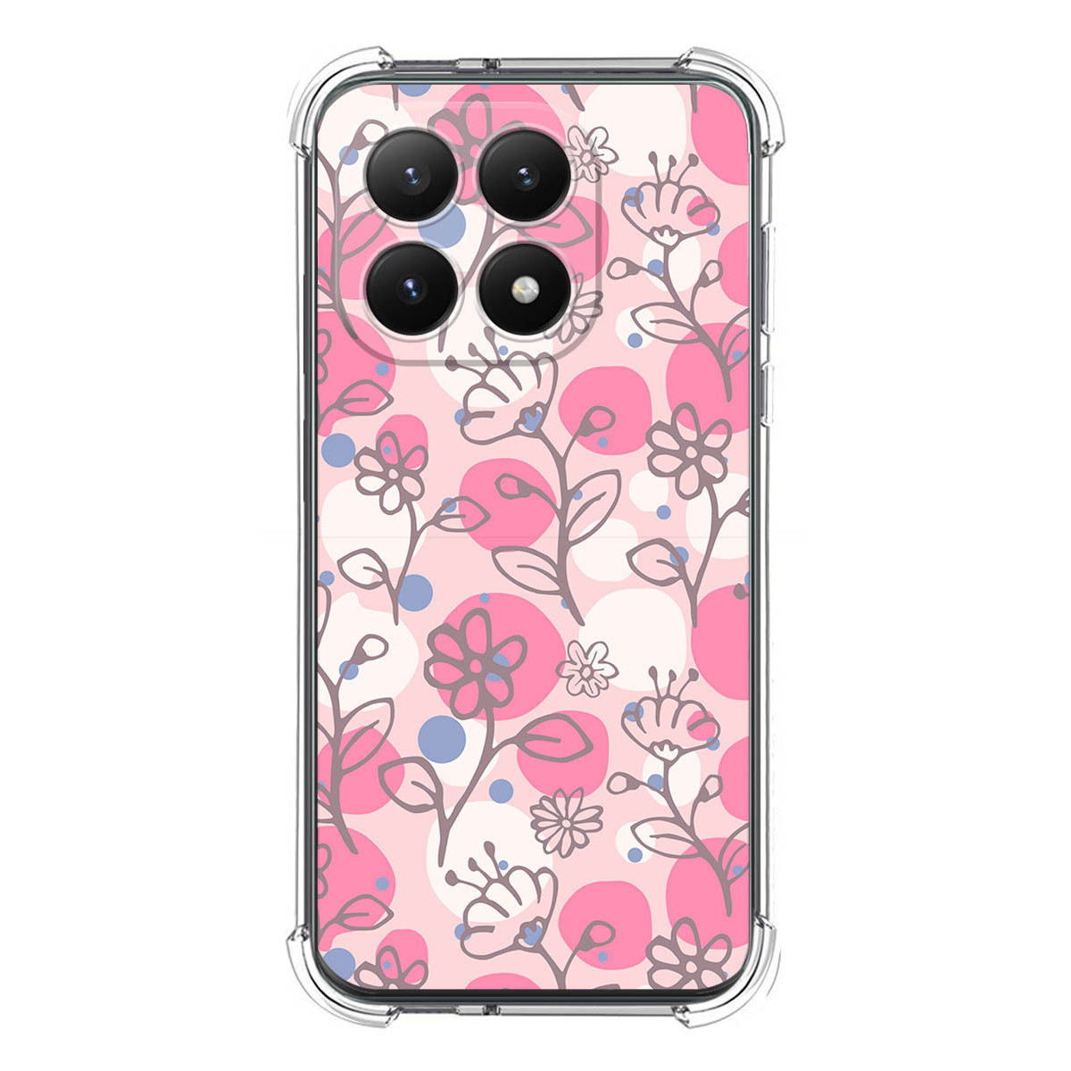 Funda Silicona Antigolpes para Xiaomi 15T 5G diseño Flores 07 Dibujos