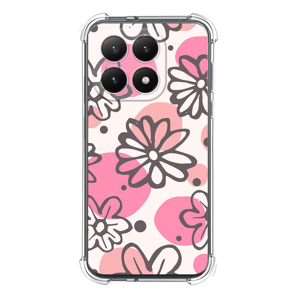 Funda Silicona Antigolpes para Xiaomi 15T 5G diseño Flores 09 Dibujos