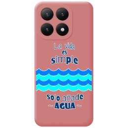 Funda Silicona Líquida Rosa para Xiaomi 15T 5G diseño Agua Dibujos