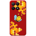 Funda Silicona Líquida Roja para Xiaomi 15T 5G diseño Abeja Dibujos