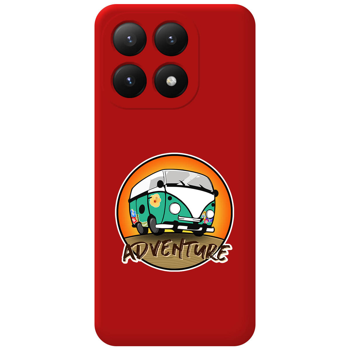 Funda Silicona Líquida Roja para Xiaomi 15T 5G diseño Adventure Dibujos