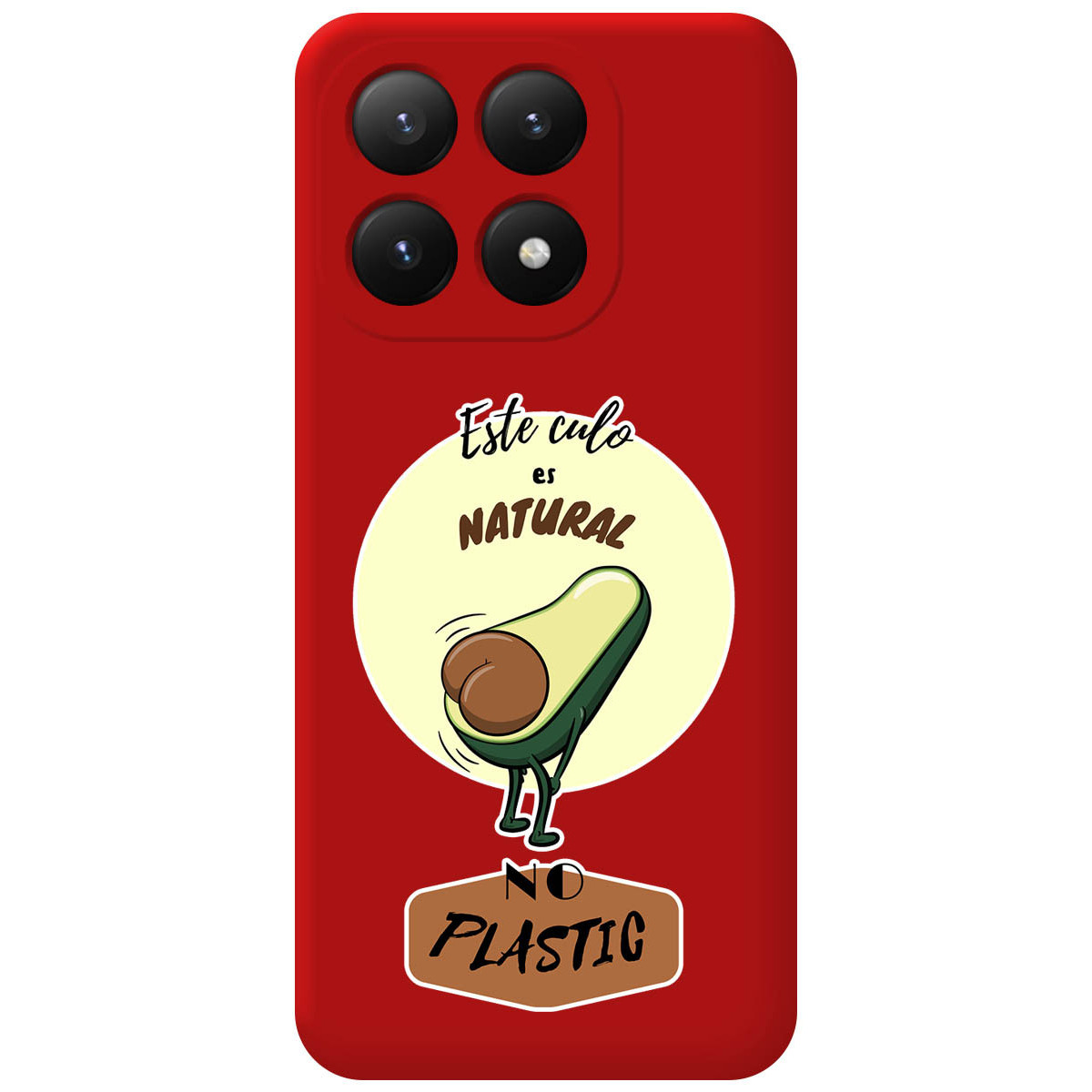 Funda Silicona Líquida Roja para Xiaomi 15T 5G diseño Culo Natural Dibujos