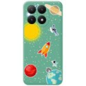 Funda Silicona Líquida Verde para Xiaomi 15T 5G diseño Espacio Dibujos