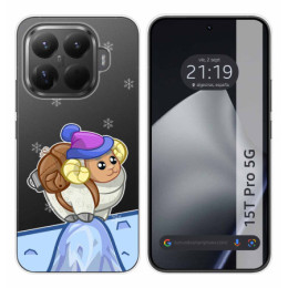 Funda Silicona Transparente para Xiaomi 15T Pro 5G diseño Cabra Dibujos