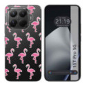 Funda Silicona Transparente para Xiaomi 15T Pro 5G diseño Flamenco Dibujos