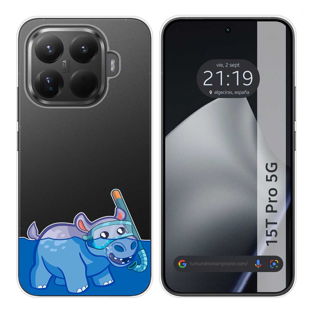 Funda Silicona Transparente para Xiaomi 15T Pro 5G diseño Hipo Dibujos