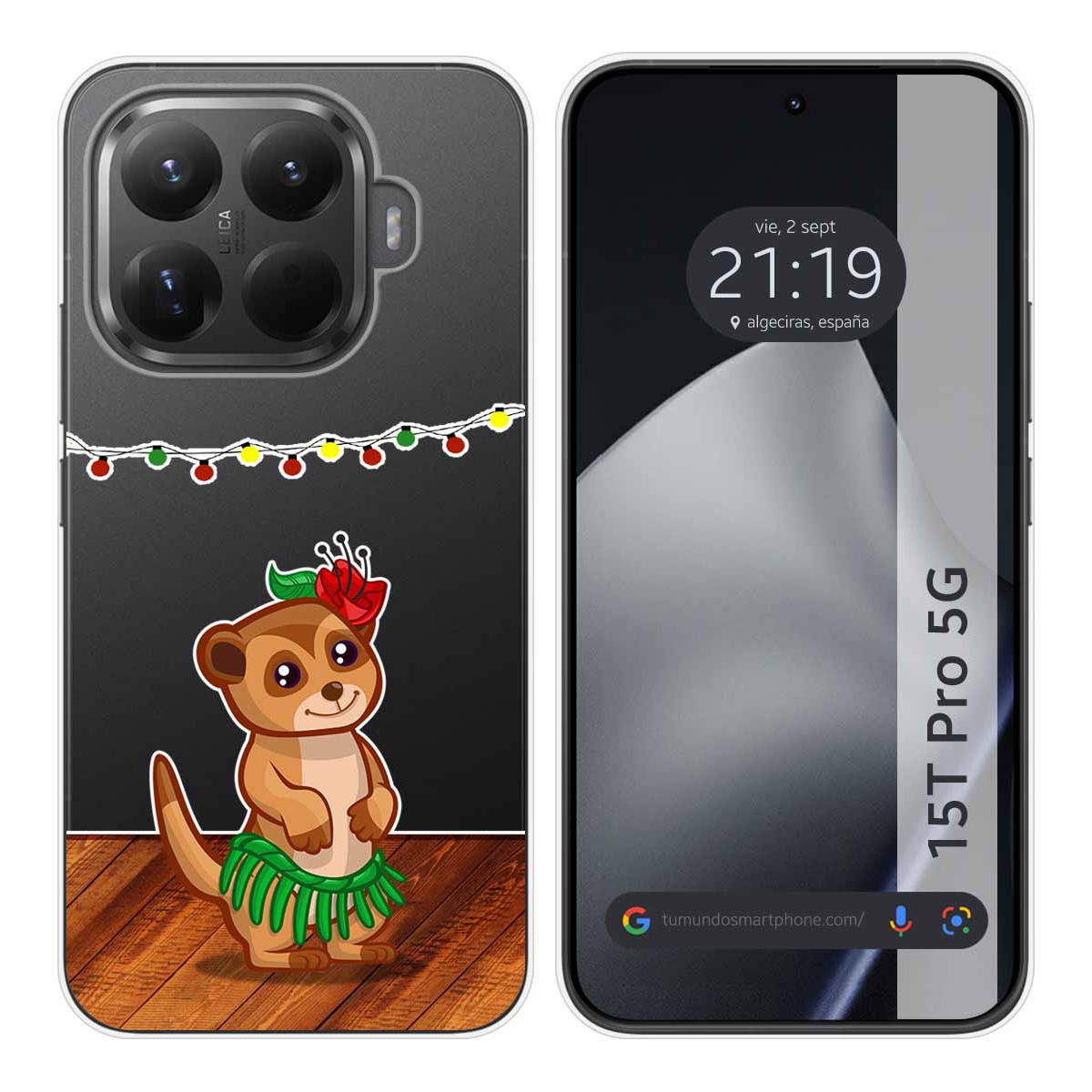 Funda Silicona Transparente para Xiaomi 15T Pro 5G diseño Suricata Dibujos