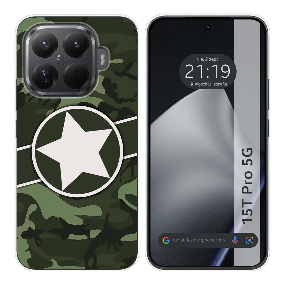 Funda Silicona para Xiaomi 15T Pro 5G diseño Camuflaje 01 Dibujos