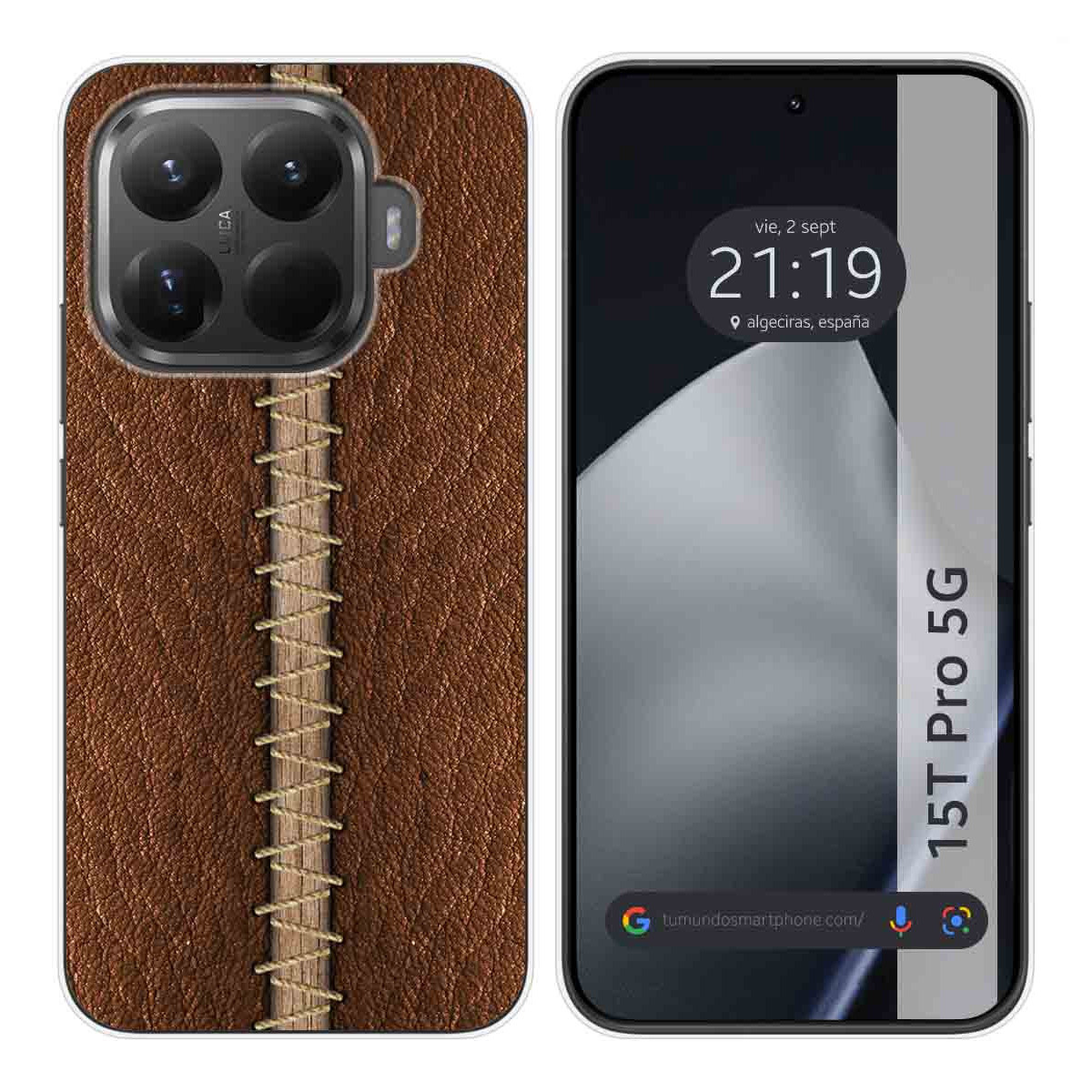 Funda Silicona para Xiaomi 15T Pro 5G diseño Cuero 01 Dibujos