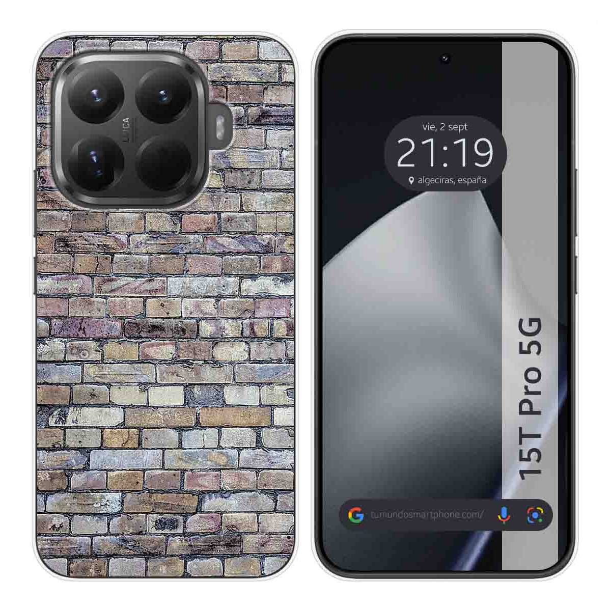 Funda Silicona para Xiaomi 15T Pro 5G diseño Ladrillo 02 Dibujos