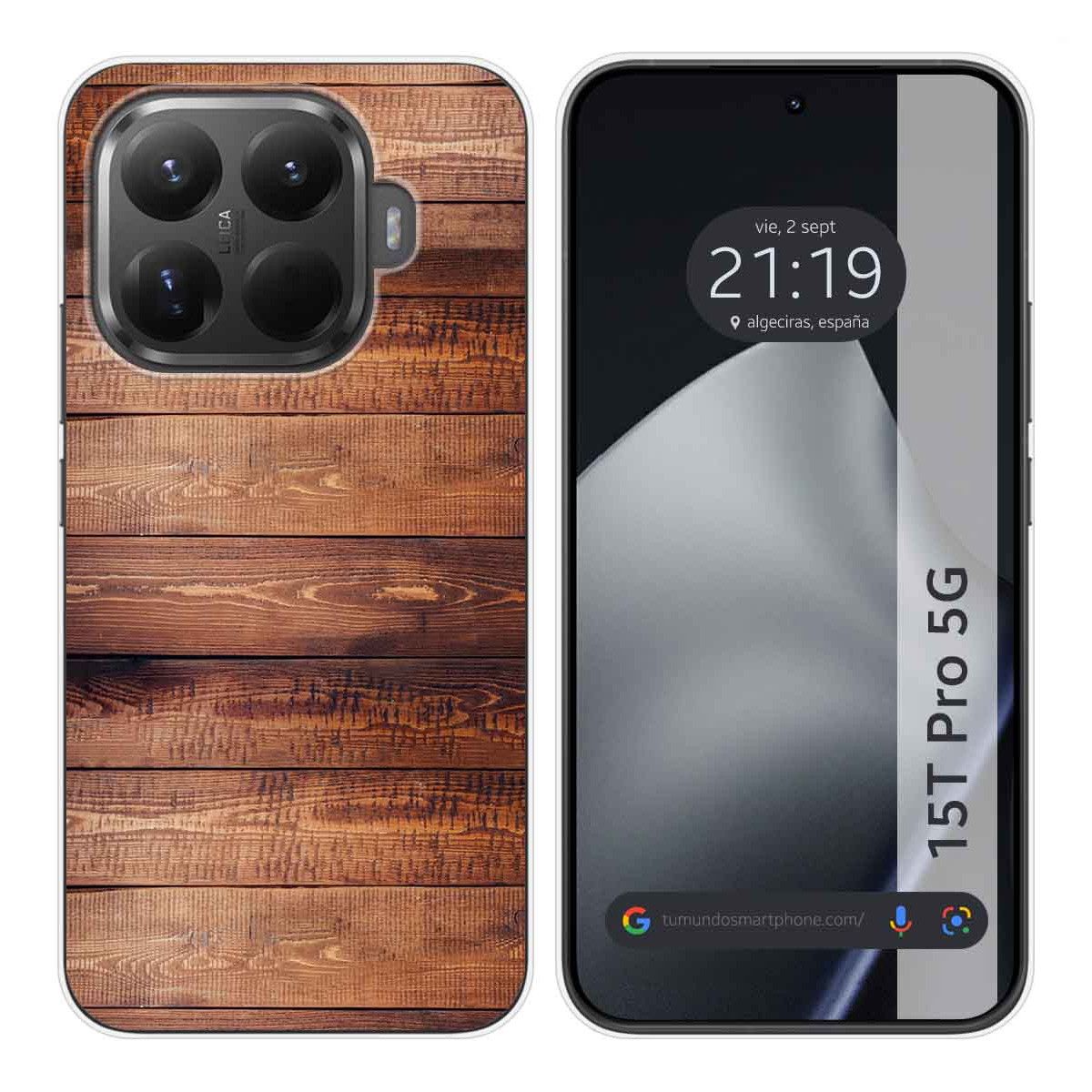 Funda Silicona para Xiaomi 15T Pro 5G diseño Madera 02 Dibujos