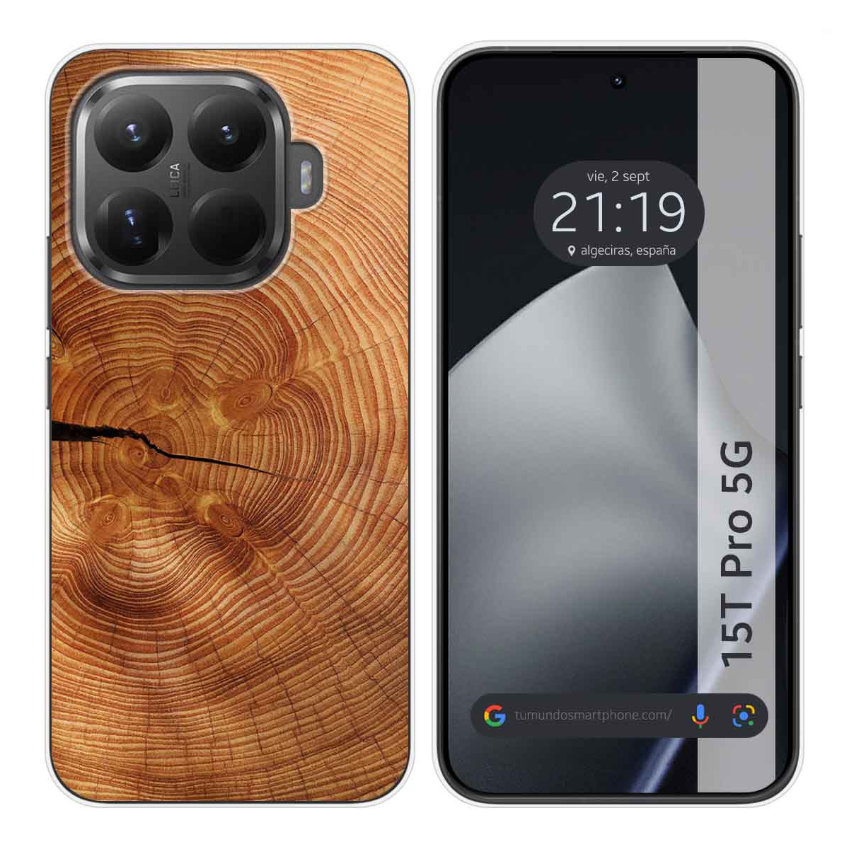 Funda Silicona para Xiaomi 15T Pro 5G diseño Madera 04 Dibujos