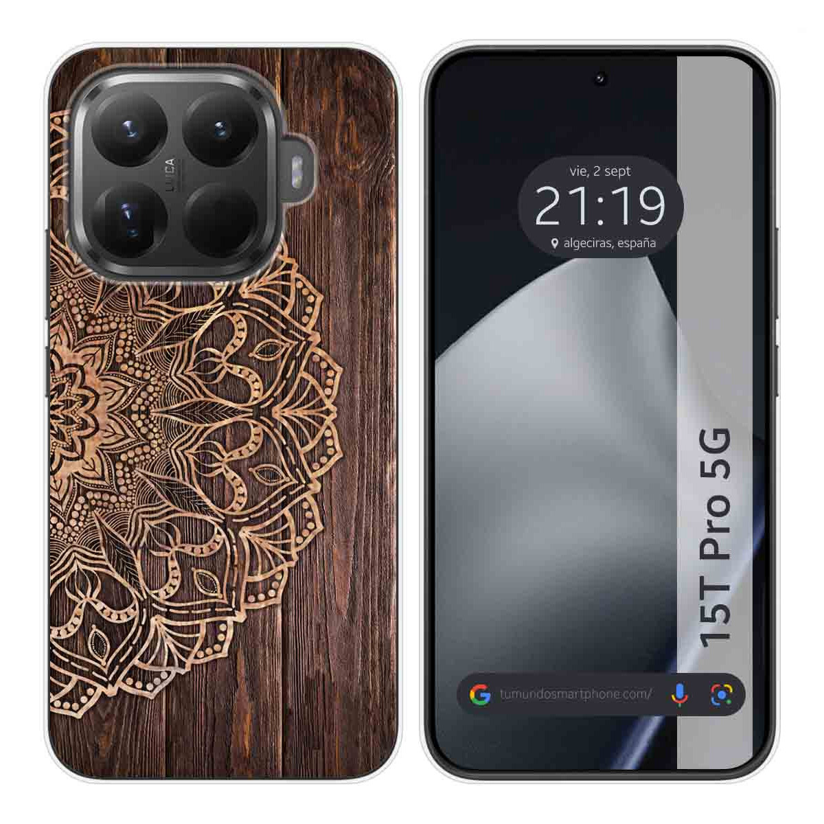 Funda Silicona para Xiaomi 15T Pro 5G diseño Madera 06 Dibujos