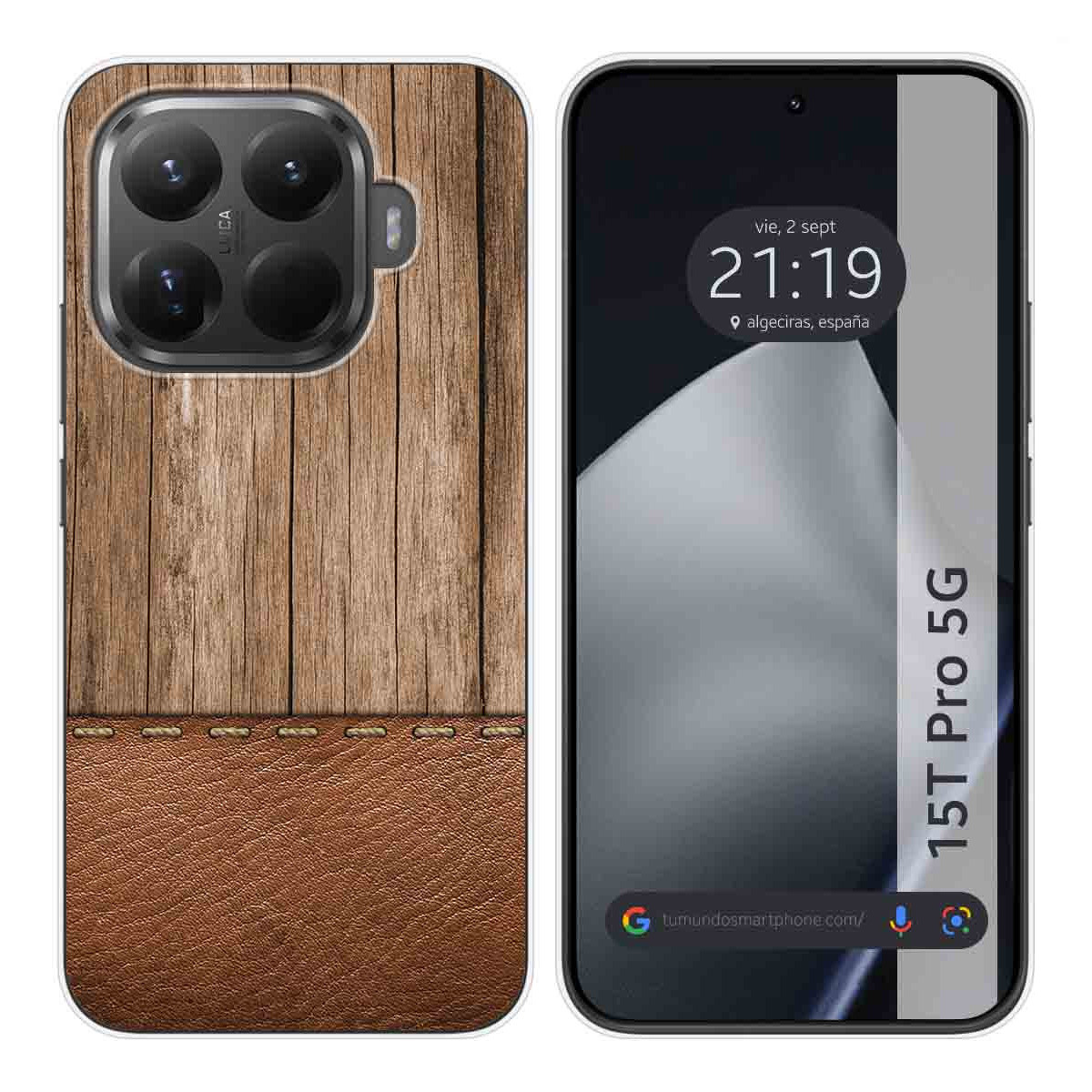 Funda Silicona para Xiaomi 15T Pro 5G diseño Madera 09 Dibujos