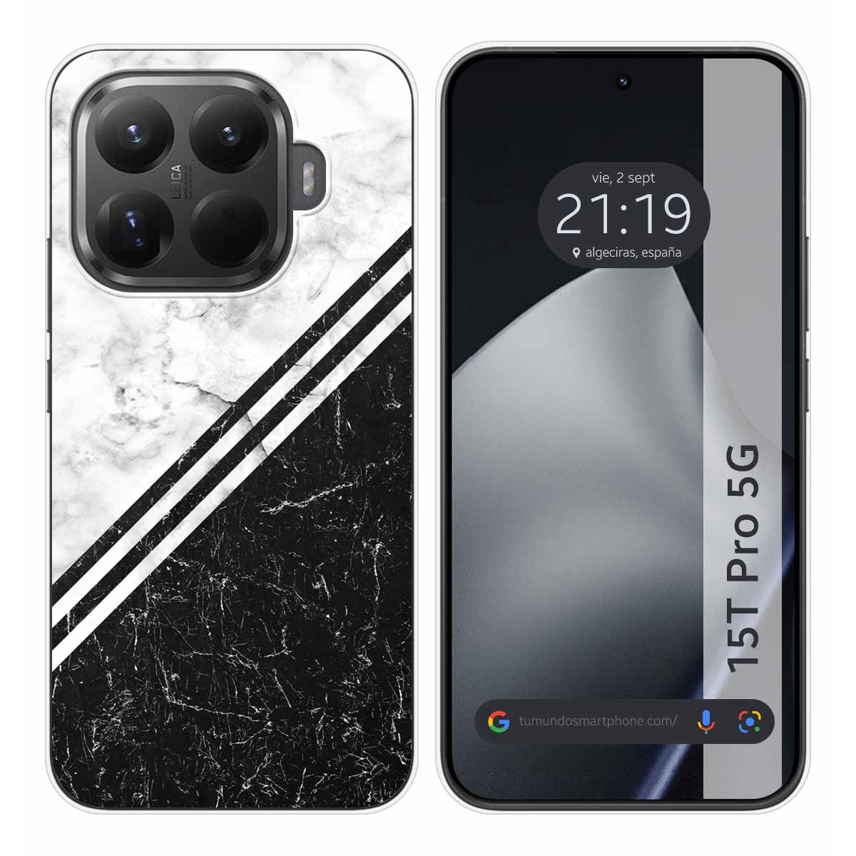 Funda Silicona para Xiaomi 15T Pro 5G diseño Mármol 01 Dibujos