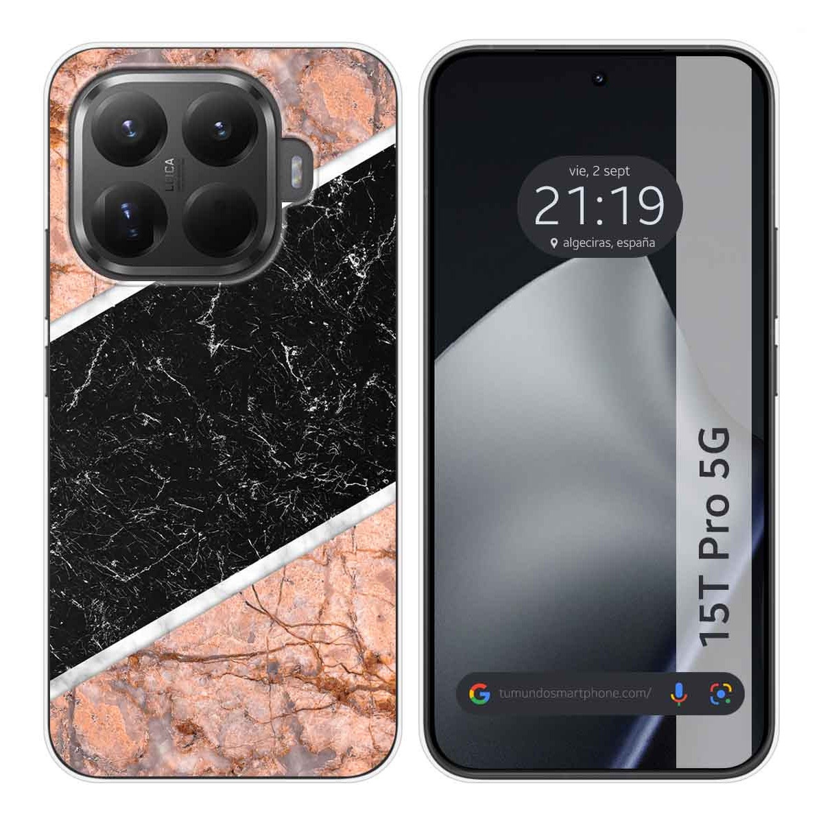 Funda Silicona para Xiaomi 15T Pro 5G diseño Mármol 07 Dibujos