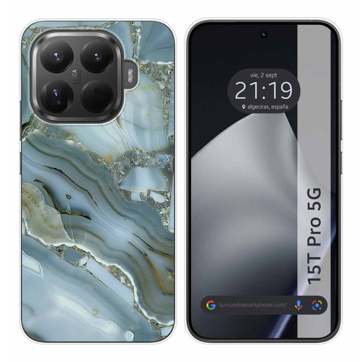 Funda Silicona para Xiaomi 15T Pro 5G diseño Mármol 09 Dibujos