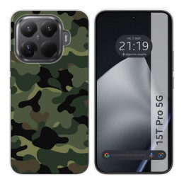 Funda Silicona para Xiaomi 15T Pro 5G diseño Camuflaje Dibujos