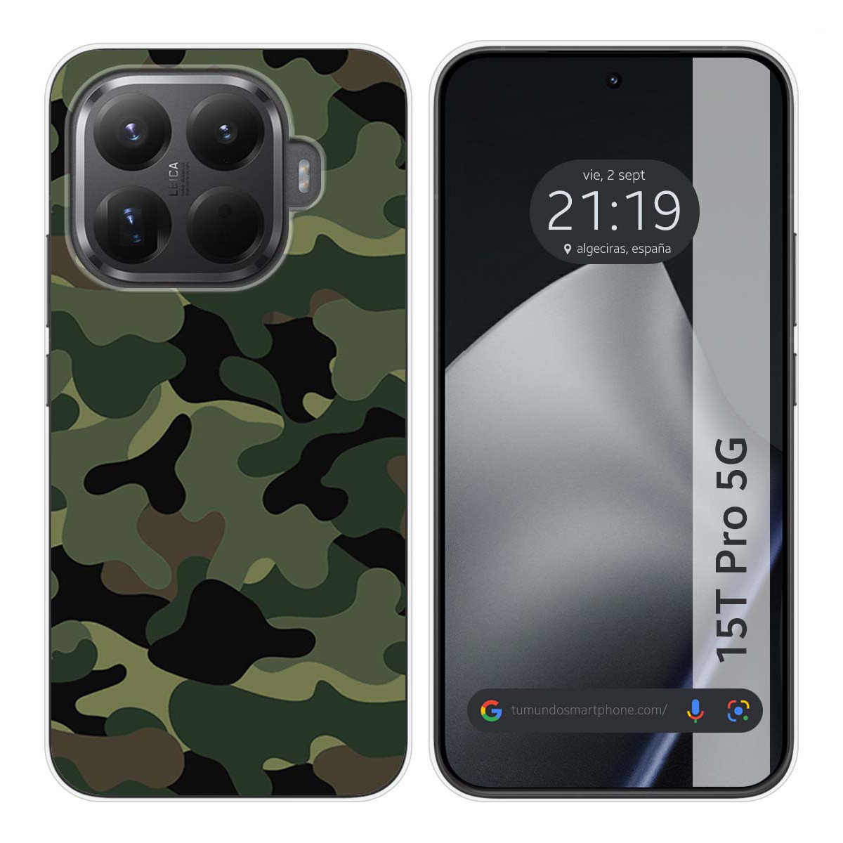 Funda Silicona para Xiaomi 15T Pro 5G diseño Camuflaje Dibujos