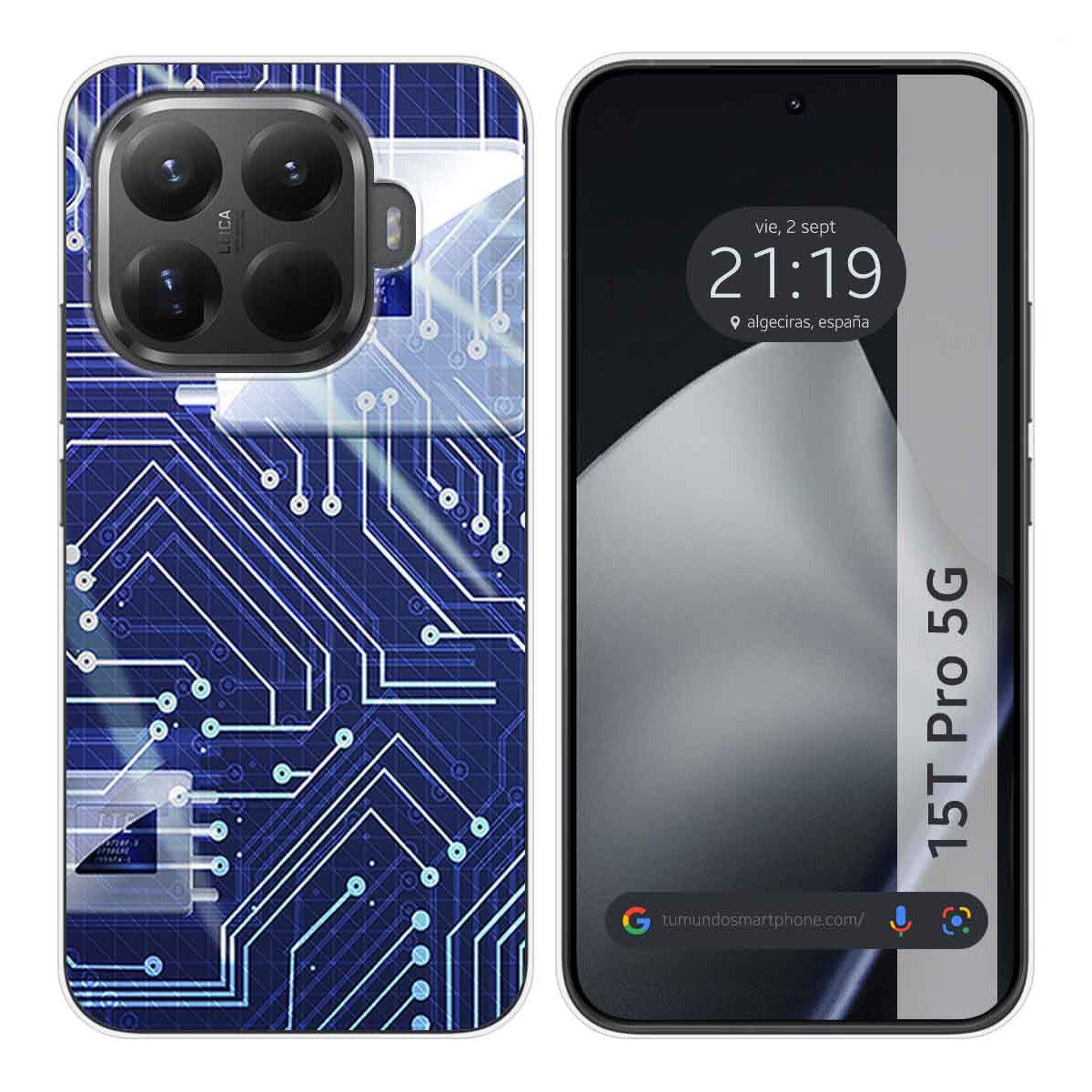 Funda Silicona para Xiaomi 15T Pro 5G diseño Circuito Dibujos