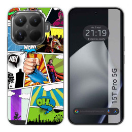 Funda Silicona para Xiaomi 15T Pro 5G diseño Comic Dibujos