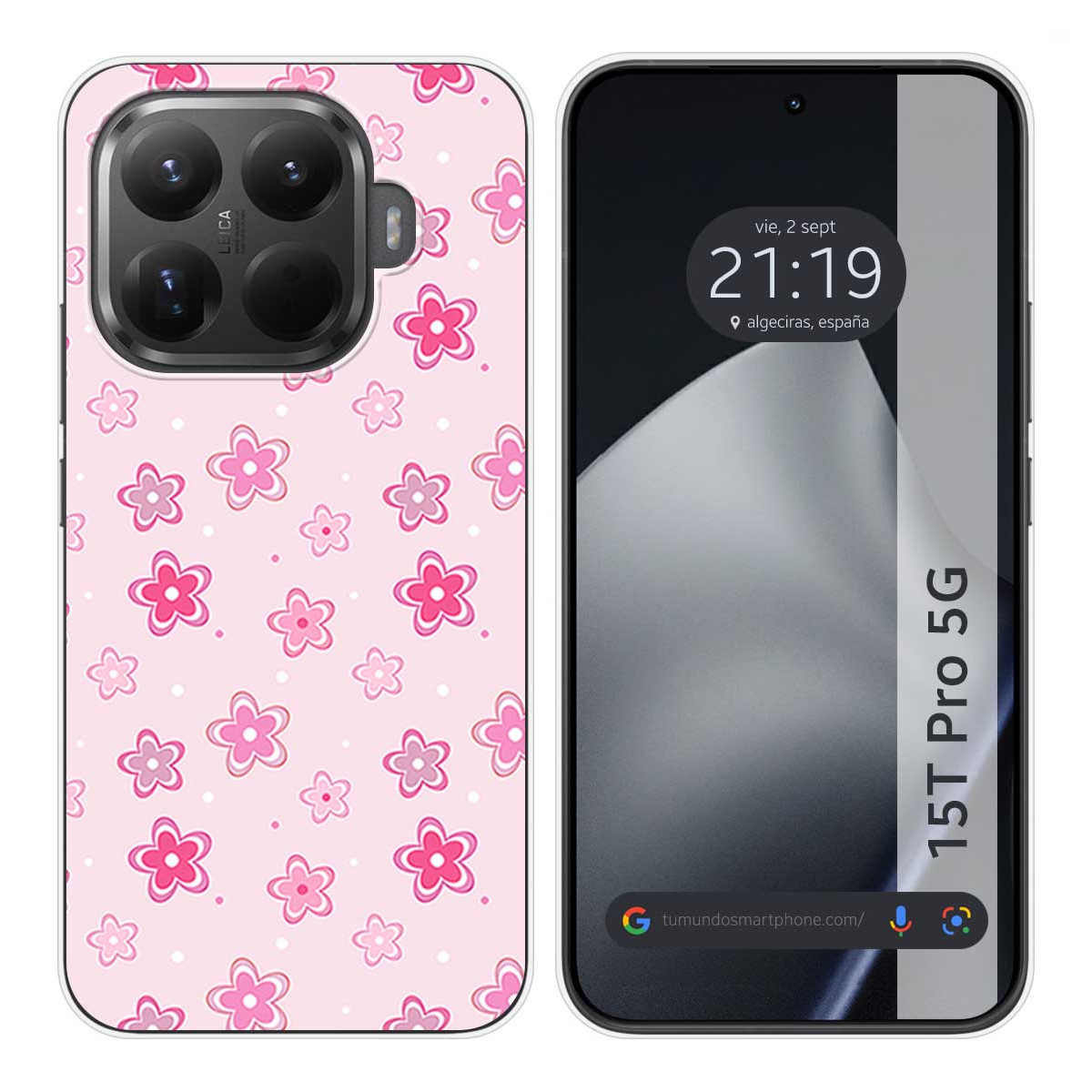 Funda Silicona para Xiaomi 15T Pro 5G diseño Flores Dibujos