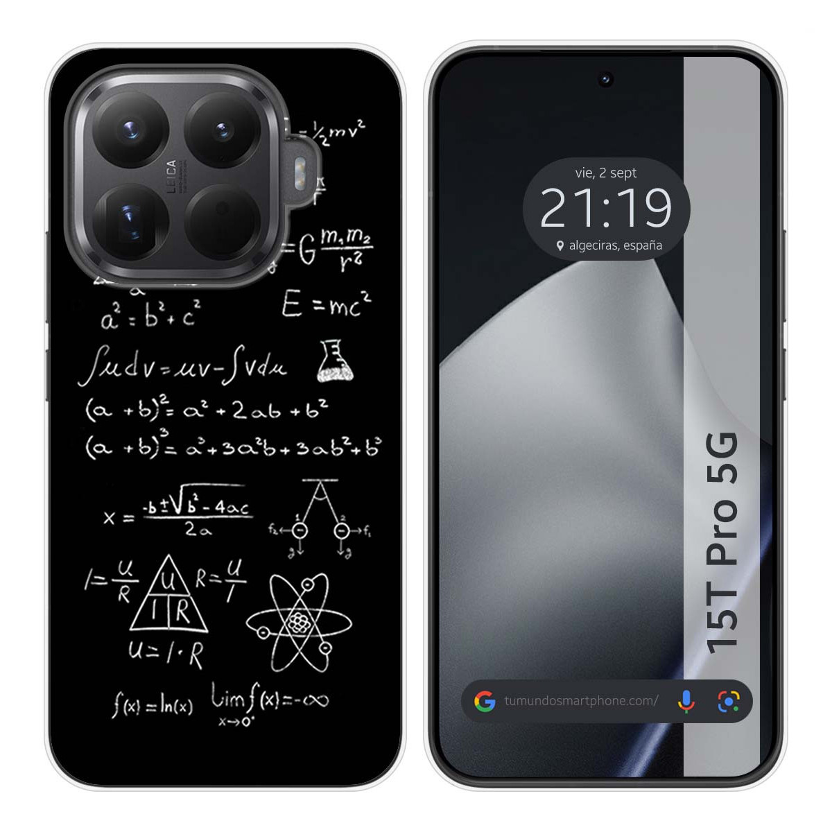 Funda Silicona para Xiaomi 15T Pro 5G diseño Formulas Dibujos