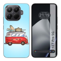Funda Silicona para Xiaomi 15T Pro 5G diseño Furgoneta Dibujos