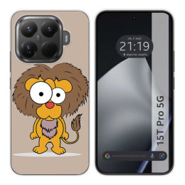 Funda Silicona para Xiaomi 15T Pro 5G diseño Leon Dibujos