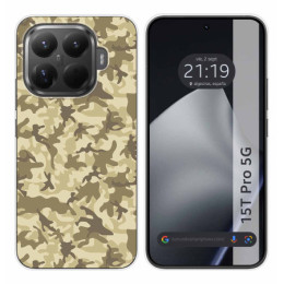 Funda Silicona para Xiaomi 15T Pro 5G diseño Sand Camuflaje Dibujos