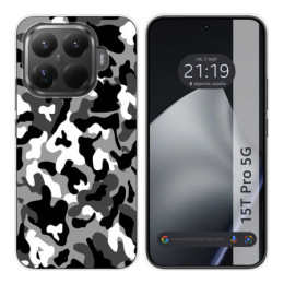 Funda Silicona para Xiaomi 15T Pro 5G diseño Snow Camuflaje Dibujos