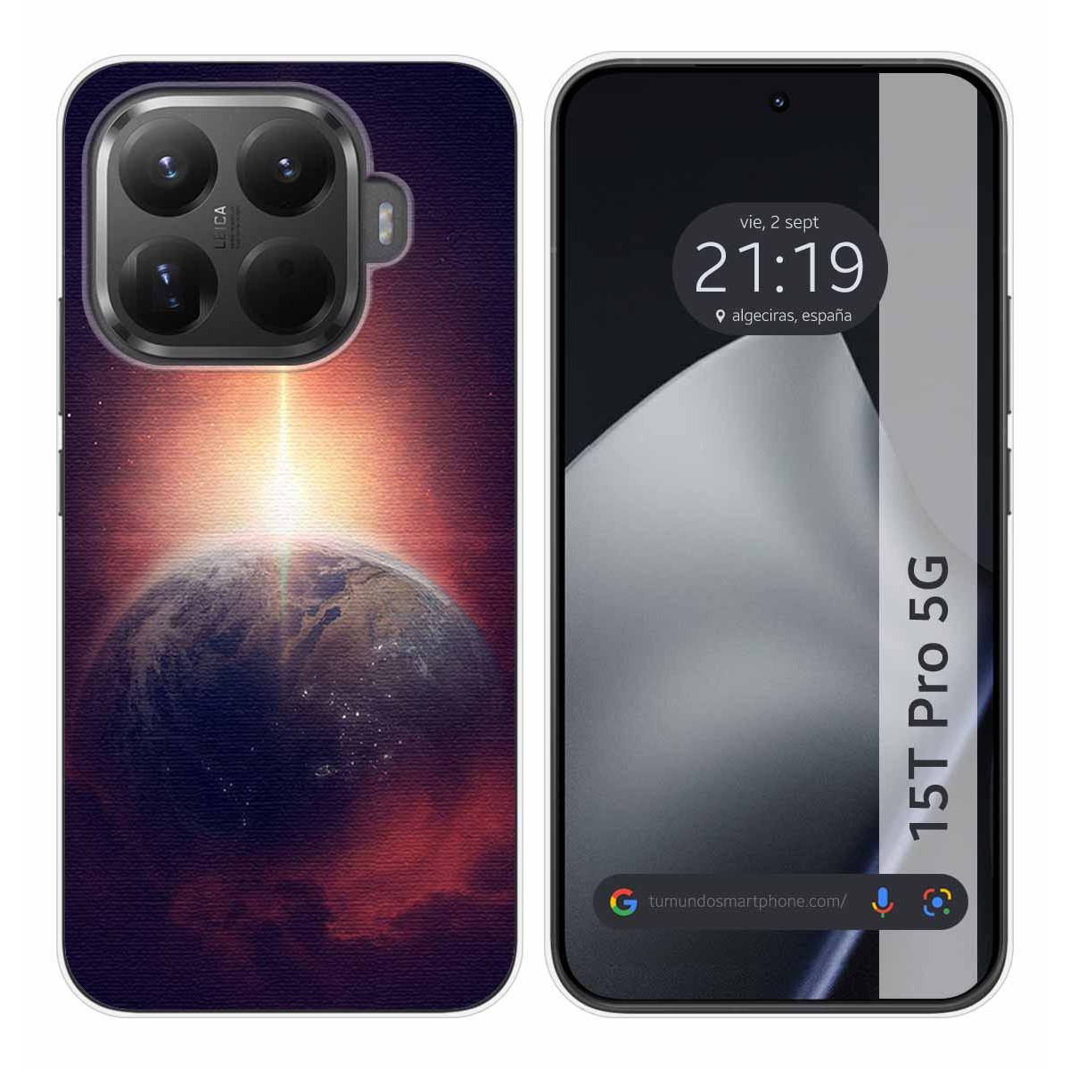 Funda Silicona para Xiaomi 15T Pro 5G diseño Tierra Dibujos