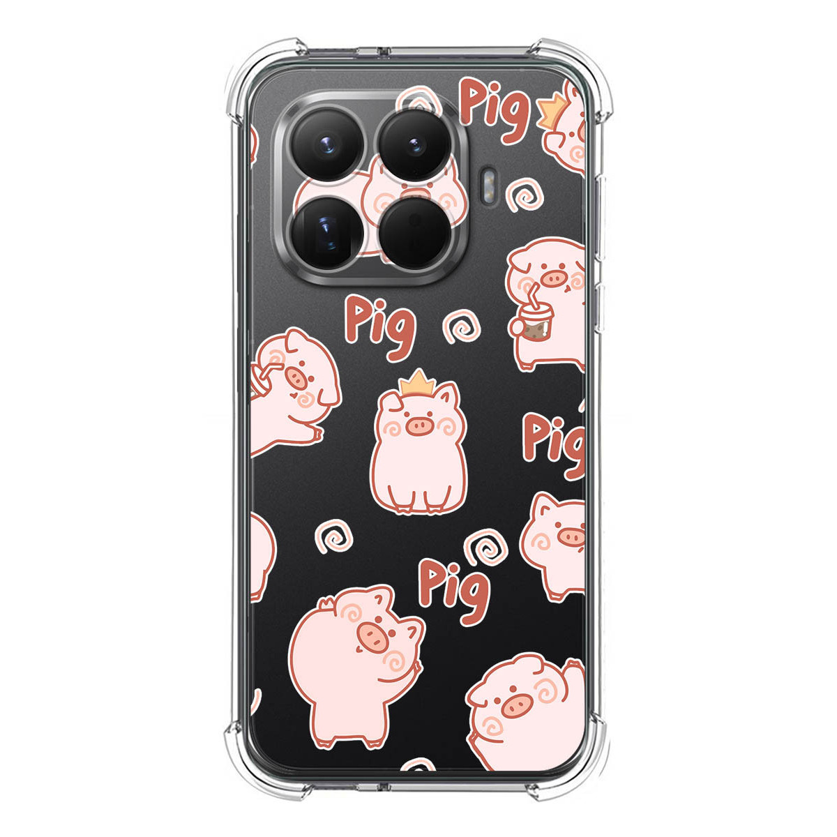 Funda Silicona Antigolpes para Xiaomi 15T Pro 5G diseño Cerdos Dibujos