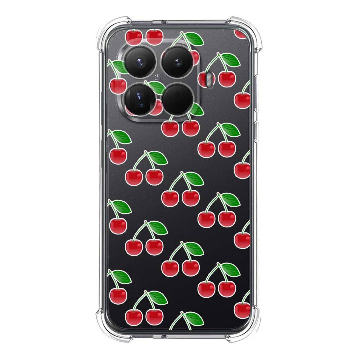 Funda Silicona Antigolpes para Xiaomi 15T Pro 5G diseño Cerezas Dibujos