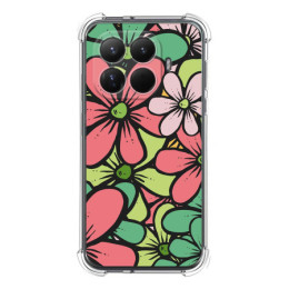 Funda Silicona Antigolpes para Xiaomi 15T Pro 5G diseño Flores 02 Dibujos