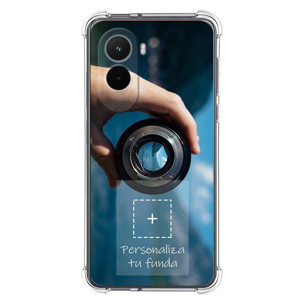 Personaliza tu Funda Silicona AntiGolpes Transparente con tu Fotografía para Xiaomi Poco M7 4G Dibujo Personalizada