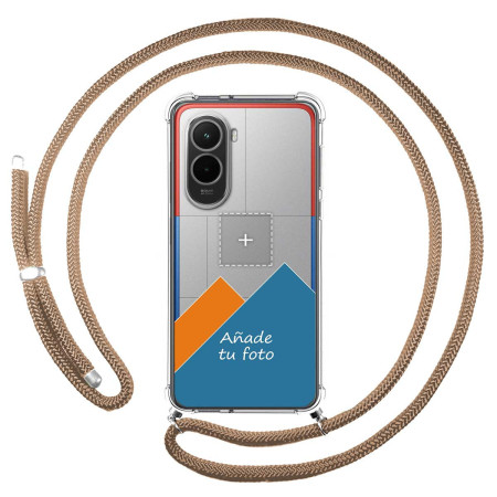 Personaliza tu Funda Colgante Transparente para Xiaomi Poco M7 4G con Cordon Camel Dibujo Personalizada