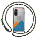 Personaliza tu Funda Colgante Transparente para Xiaomi Poco M7 4G con Cordon Verde / Dorado Dibujo Personalizada