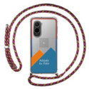 Personaliza tu Funda Colgante Transparente para Xiaomi Poco M7 4G con Cordon Rosa / Dorado Dibujo Personalizada