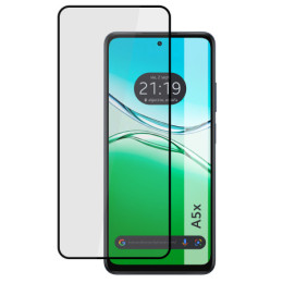 Protector Cristal Templado Completo 5D Full Glue Negro para Oppo A5x Vidrio