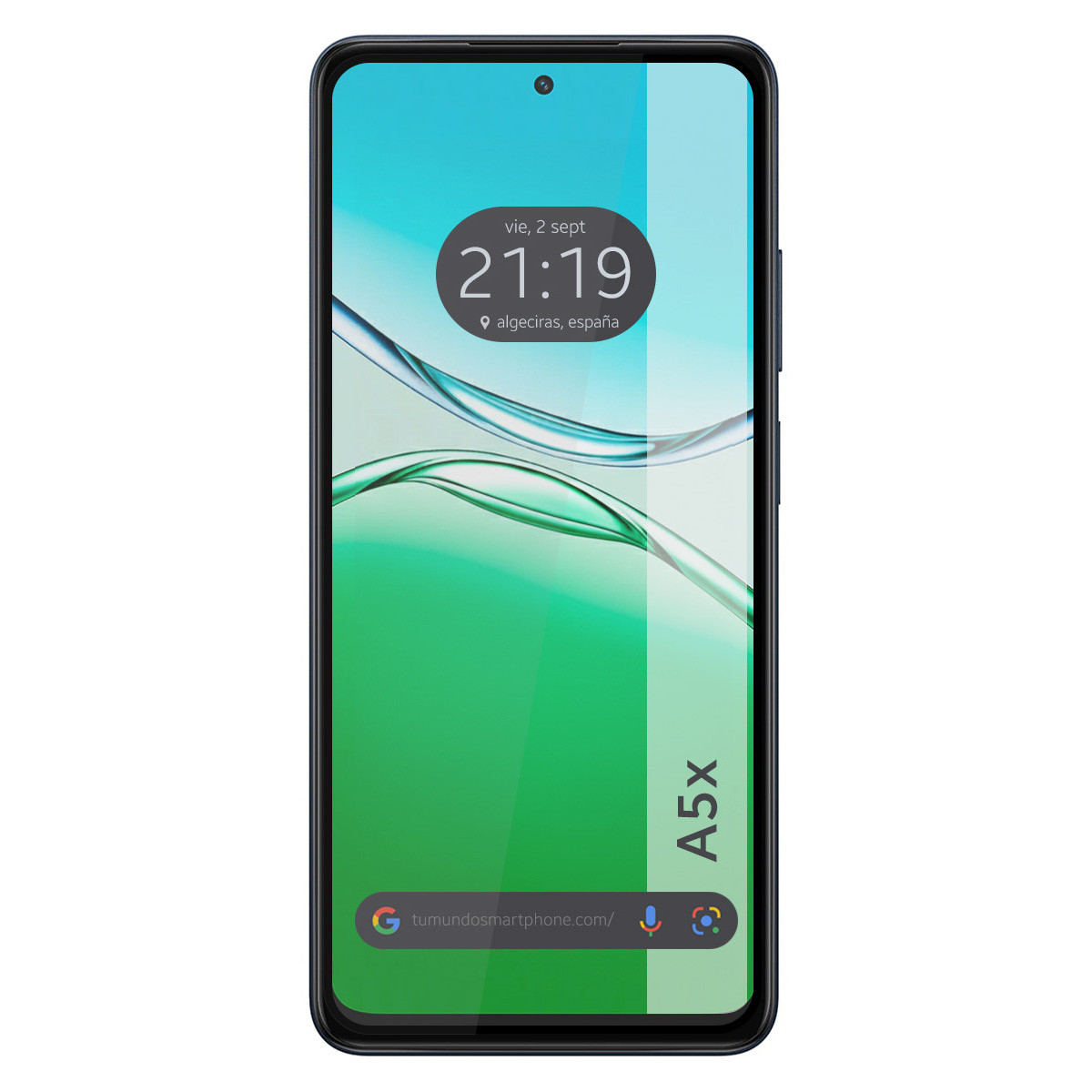 Protector Cristal Templado Completo 5D Full Glue Negro para Oppo A5x Vidrio