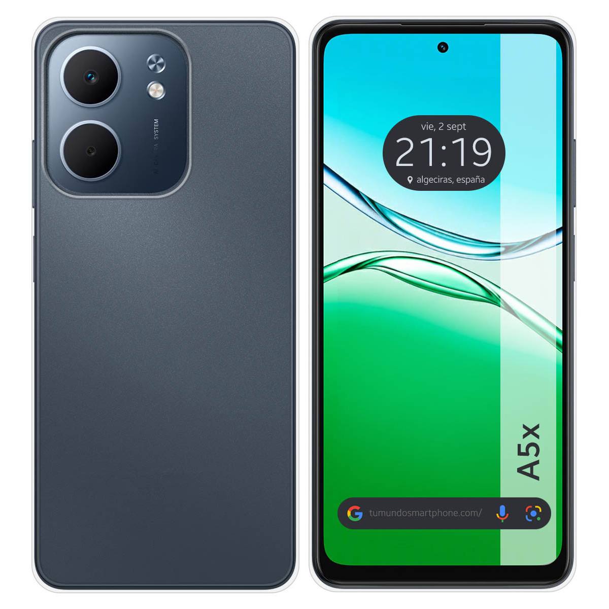 Funda Silicona Gel TPU Transparente para Oppo A5x