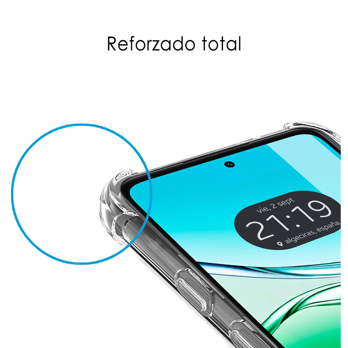 Funda Silicona Antigolpes Transparente para Oppo A5x
