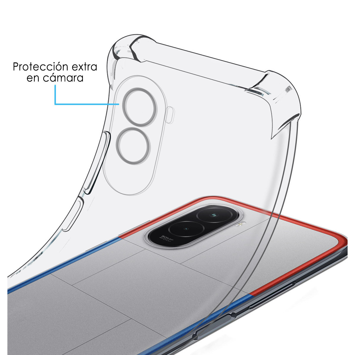 Funda Silicona Antigolpes Transparente para Xiaomi Poco M7 4G