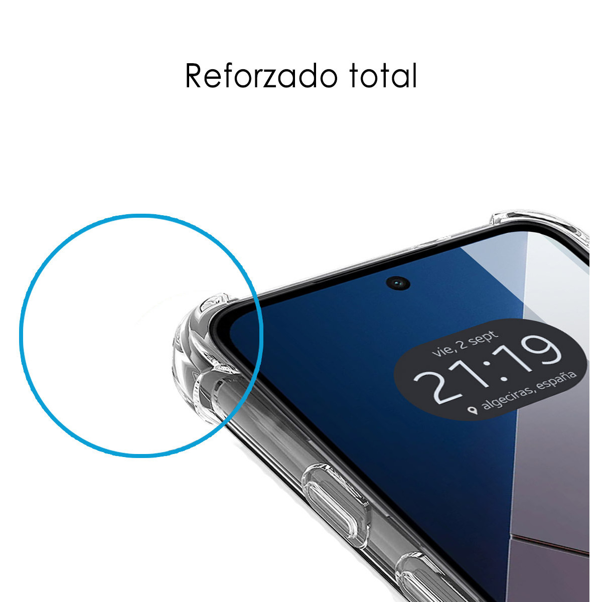 Funda Silicona Antigolpes Transparente para Xiaomi Poco M7 4G
