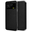 Funda Libro Soporte con Ventana para Xiaomi Poco M7 4G color Negra