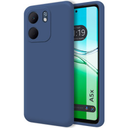 Funda Silicona Líquida Ultra Suave para Oppo A5x color Azul